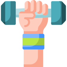 dumbbell coloured image 